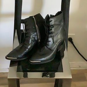 Used black women ankle boots